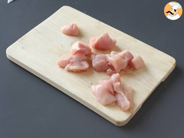 Hur man lagar Buldak Habanero Lime-nudlar, recept med marinerad kyckling! - Beredning steg 1