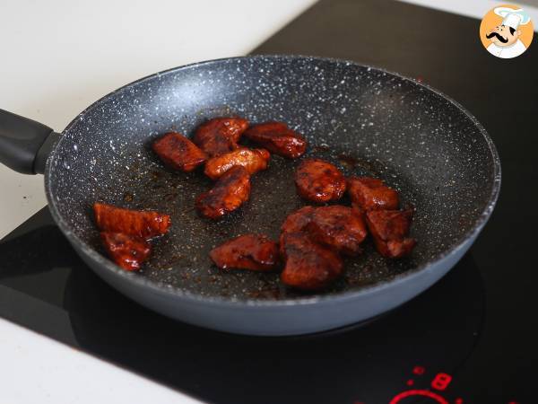 Hur man lagar Buldak Habanero Lime-nudlar, recept med marinerad kyckling! - Beredning steg 6