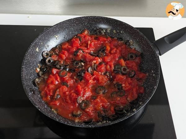Pasta med olivsås: ekonomisk, välsmakande och lätt att laga! - Beredning steg 3