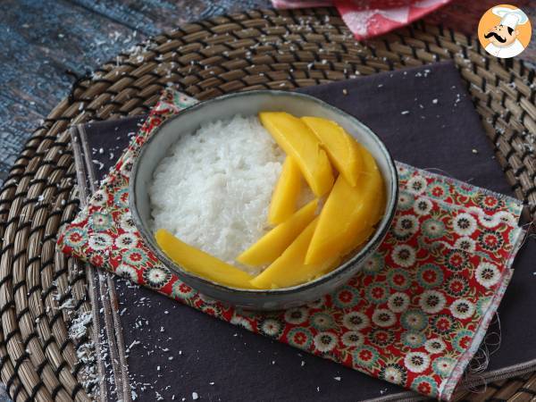 Mango sticky rice, den superbekväma thailändska desserten - Beredning steg 8