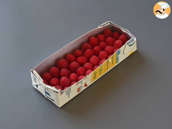 Chokladkaka i Franui-stil med hallon, vit choklad och mörk choklad! - Beredning steg 1