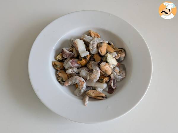 Fryst skaldjursrisotto: den perfekta lösningen för en snabb och välsmakande - Beredning steg 2
