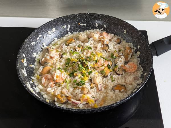 Fryst skaldjursrisotto: den perfekta lösningen för en snabb och välsmakande - Beredning steg 8