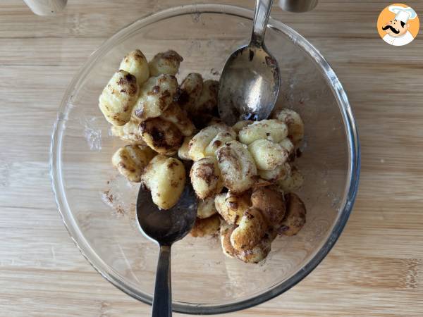 Gnocchi med airfryer: ett kaneldessertrecept att njuta av! - Beredning steg 1