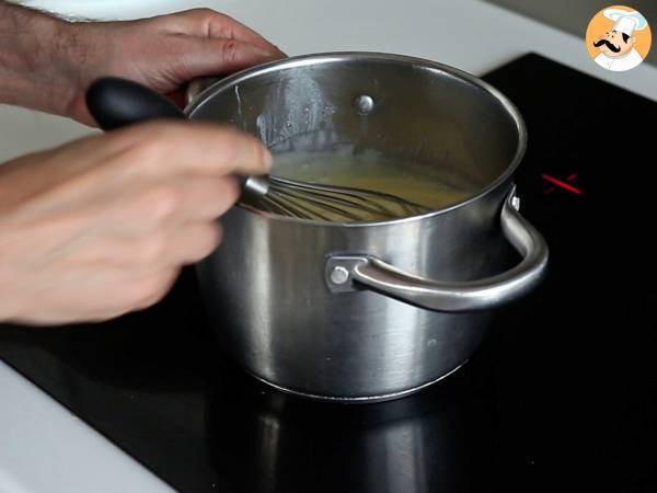 Ultrakrämig flan med bakverk - Beredning steg 6