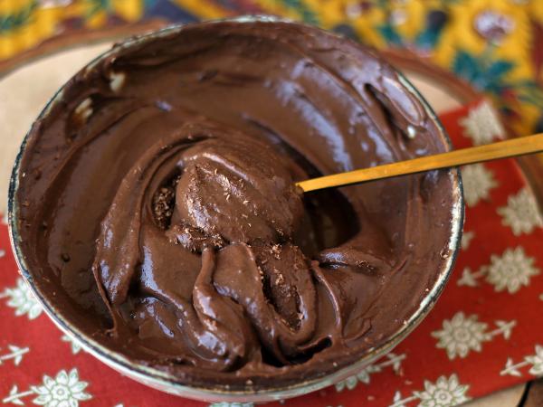 Chokladmousse med vassleprotein - Beredning steg 5