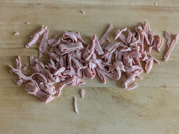 Grädde och skinka pasta: krämig, snabb och oemotståndlig! - Beredning steg 1