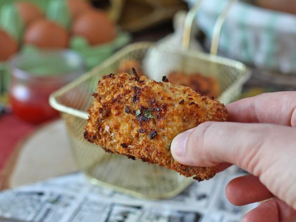 Panerad kyckling i Air Fryer: lätt och klar på 20 minuter - Beredning steg 5