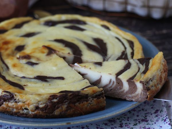 Marmorerad flan utan bakverk, superenkel att göra för en garanterad wow-effekt - Beredning steg 10