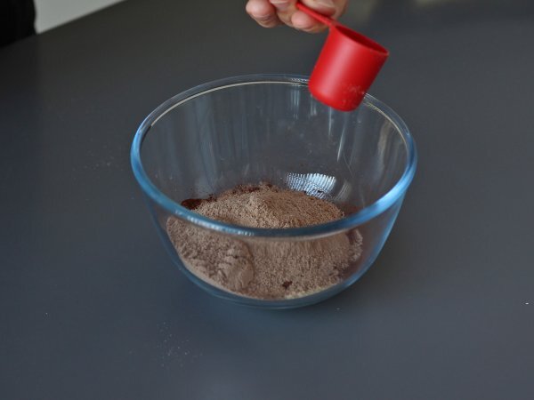 Proteinbrownie med vassle, naturligt glutenfri - Beredning steg 1