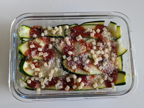 Courgette parmigiana i fritös: snabb, lätt och krispig - Beredning steg 7