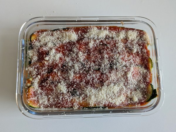Courgette parmigiana i fritös: snabb, lätt och krispig - Beredning steg 8