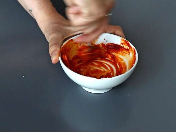 Omelett med krispigt ris och sojabönor, en kryddig måltid som går snabbt och är avfallsfri! - Beredning steg 2