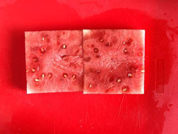 Vattenmelon feta raket smörgås, det färskaste virala receptet för sommaren! - Beredning steg 2