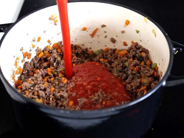 Hemlagad bolognesesås - ragù alla bolognese - Beredning steg 4