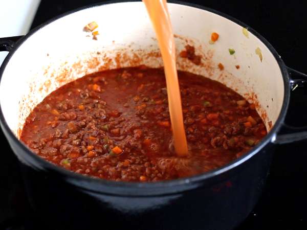 Hemlagad bolognesesås - ragù alla bolognese - Beredning steg 5