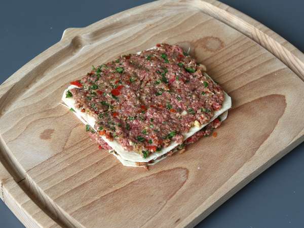 Lavash kebabspett med tortillas, enkelt att tillaga i airfryer! - Beredning steg 5