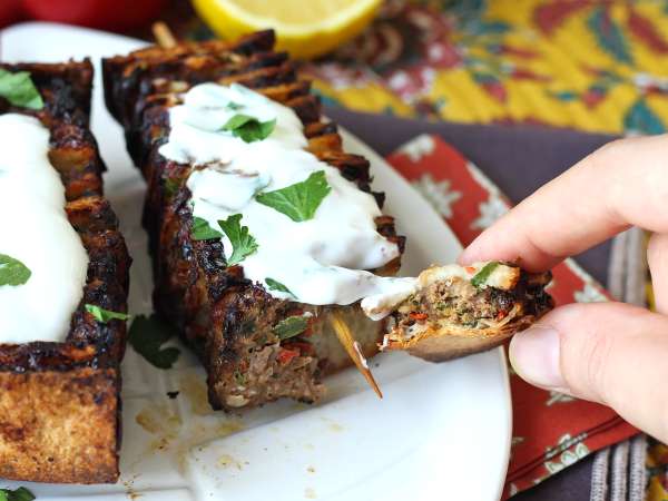 Lavash kebabspett med tortillas, enkelt att tillaga i airfryer! - Beredning steg 11