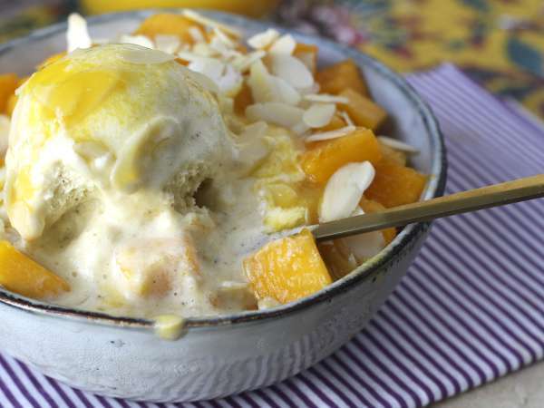 Mango bingsu, den läckra koreanska desserten med mango som är en succé världen över - Beredning steg 8