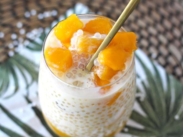 Mango sago, den asiatiska desserten med tapioka och mango som erövrar med sin enkelhet. - Beredning steg 13