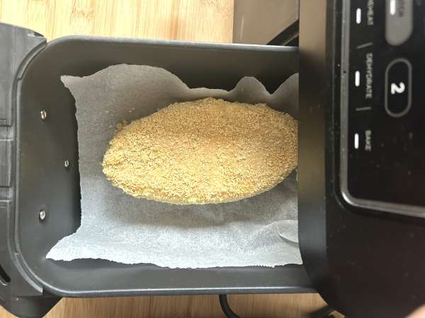 Panerad gudarnas kapris med airfryerpotatis - Beredning steg 6