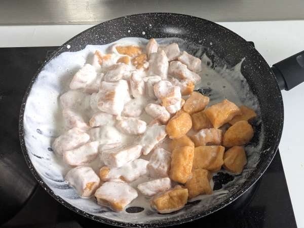 Krämig pumpagnocchi med Philadelphia och krispiga valnötter - Beredning steg 6