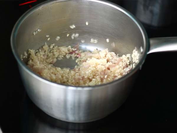 Risotto med Roquefort - Beredning steg 2
