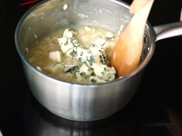 Risotto med Roquefort - Beredning steg 4