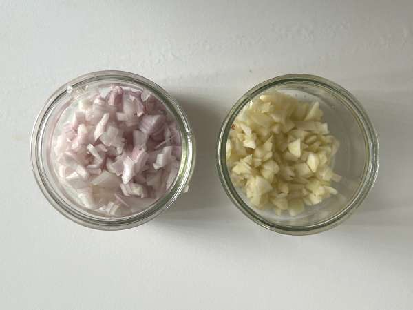 Spenat- och champinjonpannkakor - Beredning steg 2