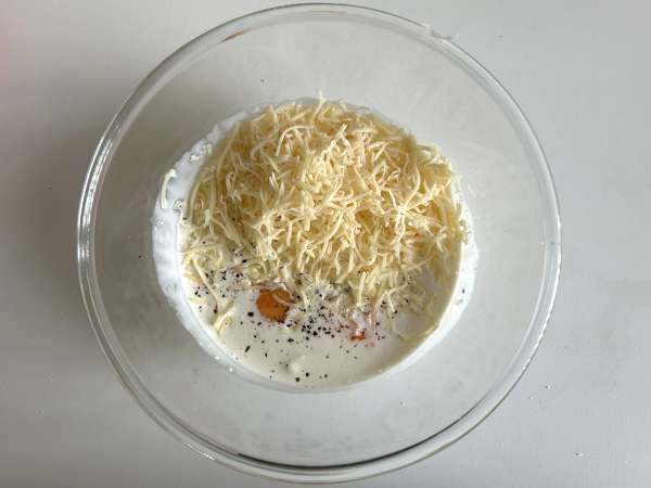 Spenat- och champinjonpannkakor - Beredning steg 8