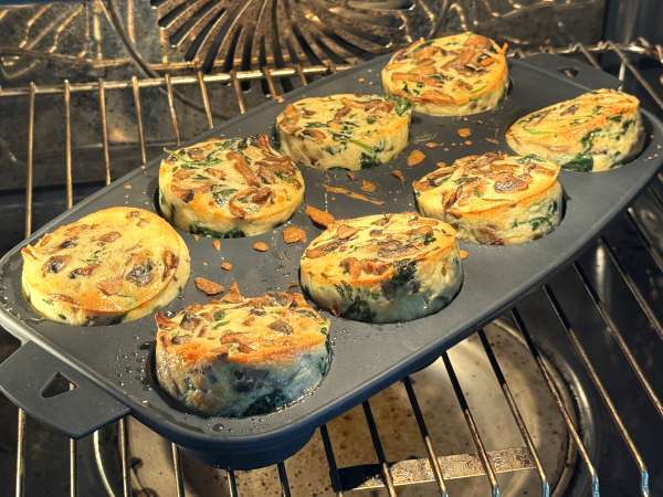 Spenat- och champinjonpannkakor - Beredning steg 11