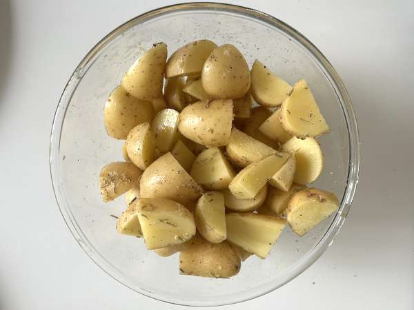 Knaprig, smältande getostlogga panerad med Air Fryer: absolut komfort! - Beredning steg 1