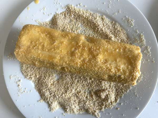 Knaprig, smältande getostlogga panerad med Air Fryer: absolut komfort! - Beredning steg 5