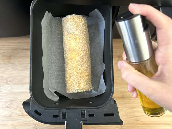 Knaprig, smältande getostlogga panerad med Air Fryer: absolut komfort! - Beredning steg 6