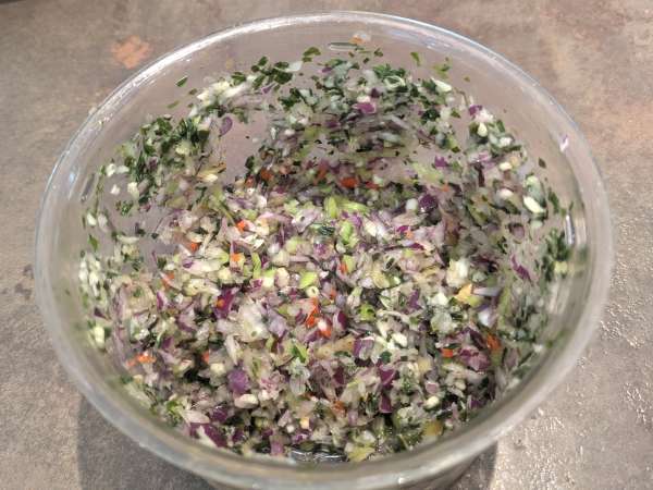 Västindisk torsk acras - Beredning steg 2