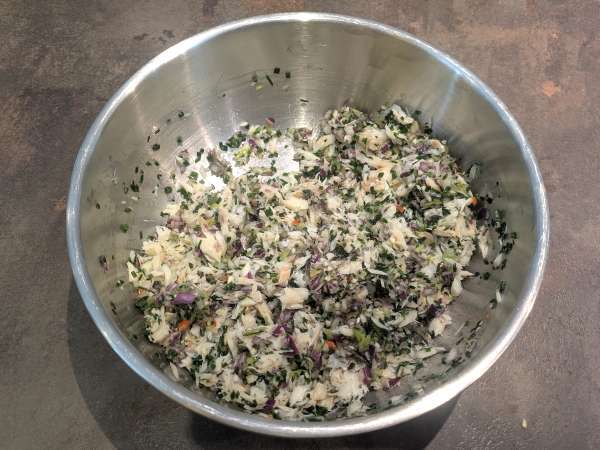 Västindisk torsk acras - Beredning steg 3