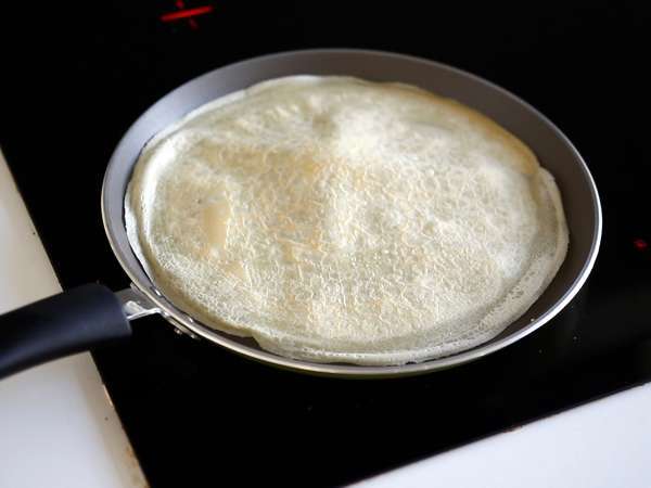 Pannkakstagliatelle med choklad och jordnötter! - Beredning steg 4