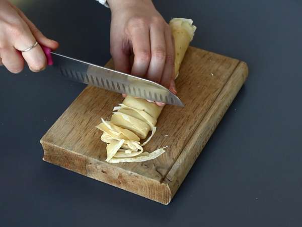 Pannkakstagliatelle med choklad och jordnötter! - Beredning steg 5