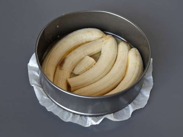 Extra fondant upp-och-nedvänd banankaka - Beredning steg 2