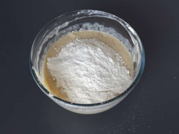 Extra gourmetmuffins med banan och chokladbitar - Beredning steg 4