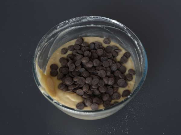 Extra gourmetmuffins med banan och chokladbitar - Beredning steg 5