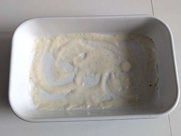 Krämigt bakad pasta med ärtor och gratinerad skinka - Beredning steg 6