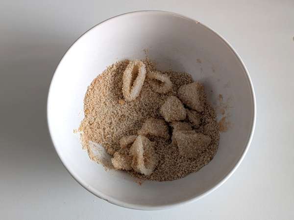 Bläckfiskringar i fritös krispiga och lätta - Beredning steg 5