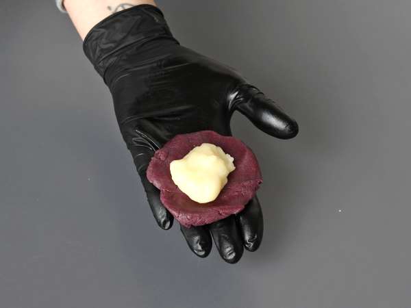 Mochi-kakor med ube - Beredning steg 8