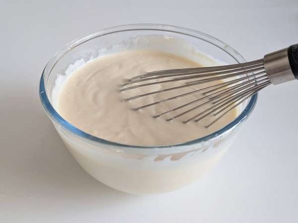 Cheesecake med smältande aprikoser - Beredning steg 3