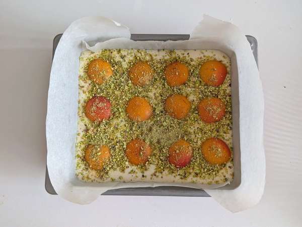 Cheesecake med smältande aprikoser - Beredning steg 5