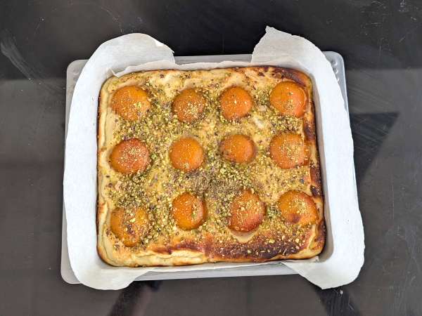Cheesecake med smältande aprikoser - Beredning steg 7
