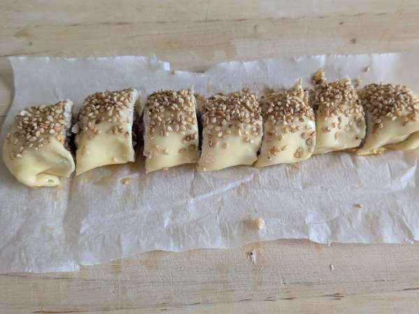 Korv- och ostbollar i luftfritösen - Beredning steg 8