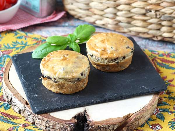 Salta muffins med oliver och Philadelphia i airfryer - Beredning steg 8