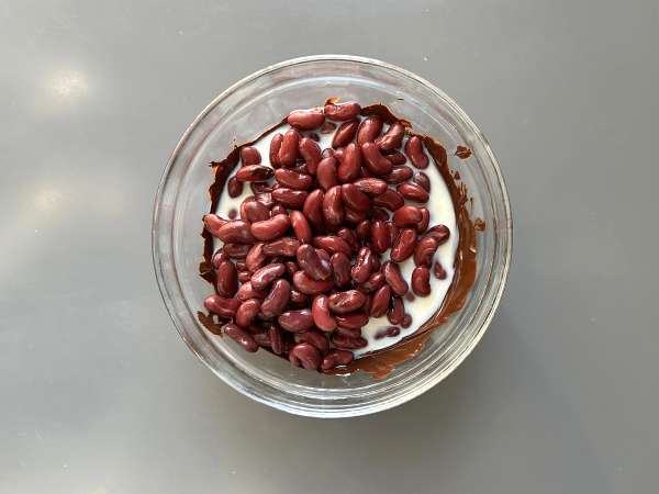 Proteinbrownies med choklad och röda bönor - Beredning steg 3